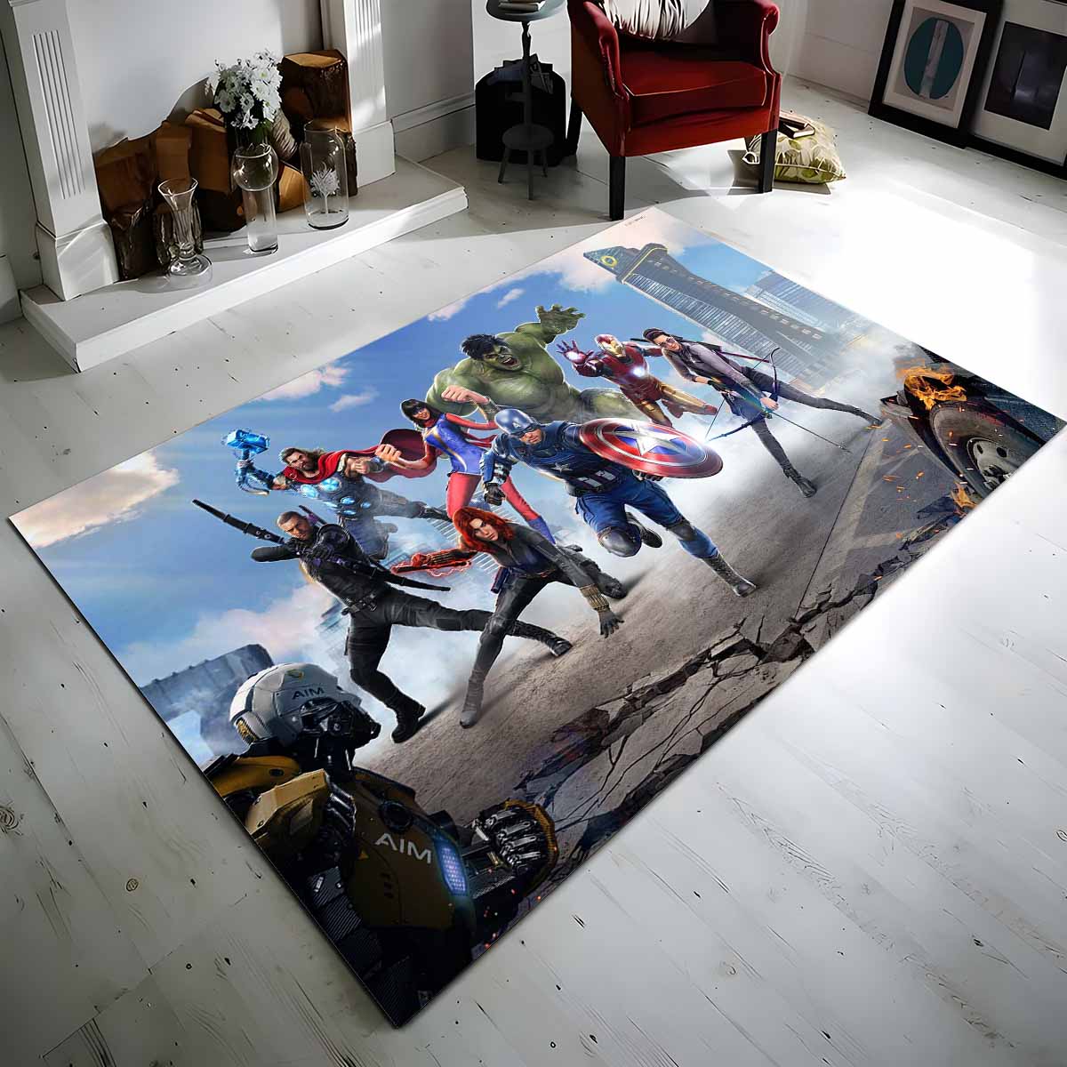 Tapis Marvel Avengers 1036