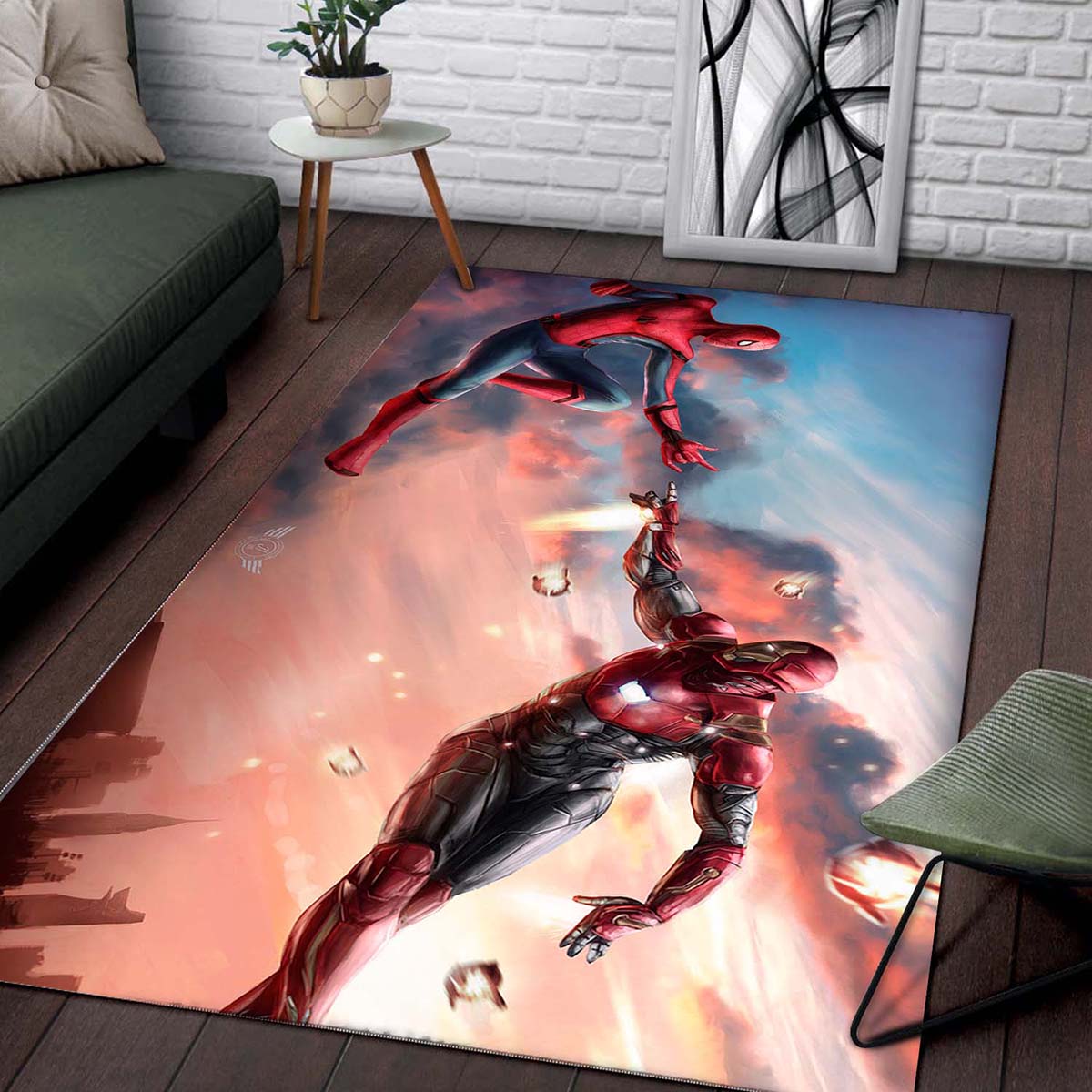 Tapis Marvel Spiderman Iron Man – Image 2