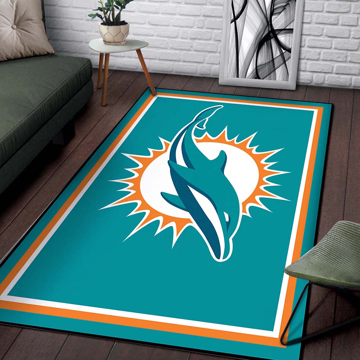 Tapis Miami Dolphins Football – Image 2