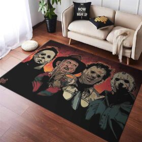 Tapis Michael Myers Freddy Krueger Ledergesicht