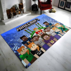 Tapis Minecraft tous personnages Freunde dans le jeu