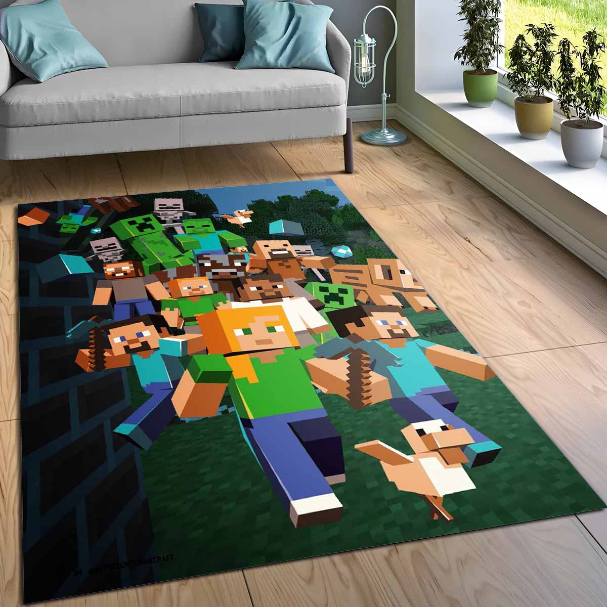 Tapis Minecraft tous les personnages, héros et méchants – Image 3