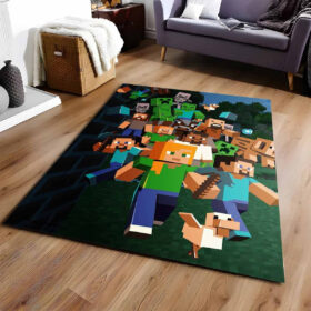 Tapis Minecraft tous les personnages, héros et méchants