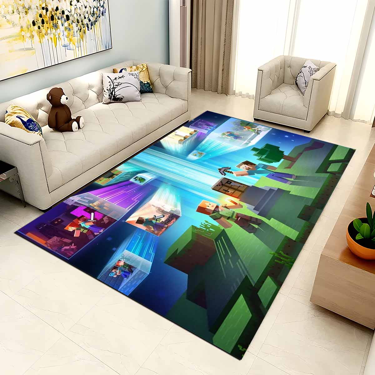 Tapis Minecraft tous Steve et Alex – Image 2