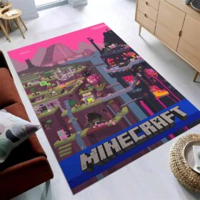 Tapis Minecraft Area Rug Video Game 257541