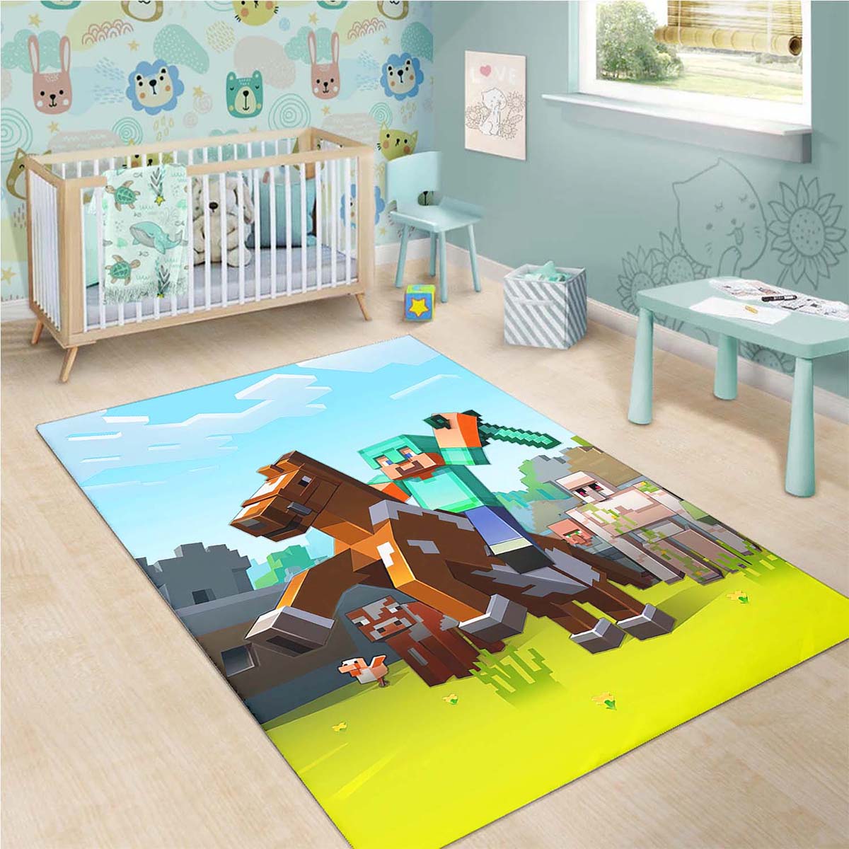 Tapis Minecraft Bedroom – Image 3