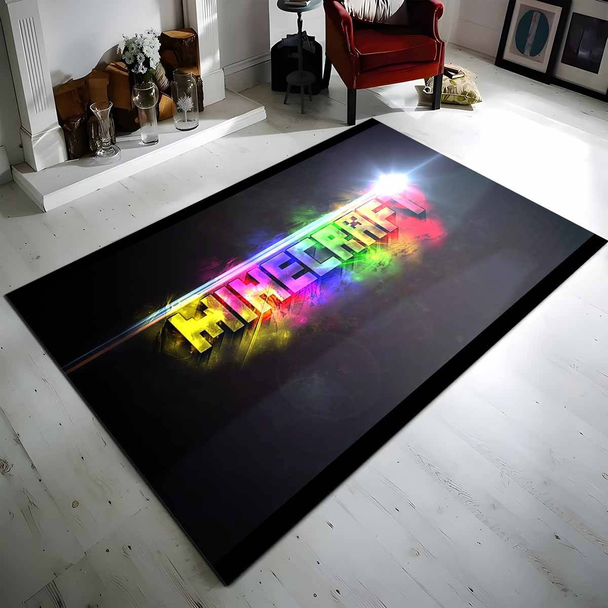 Tapis Minecraft coloré
