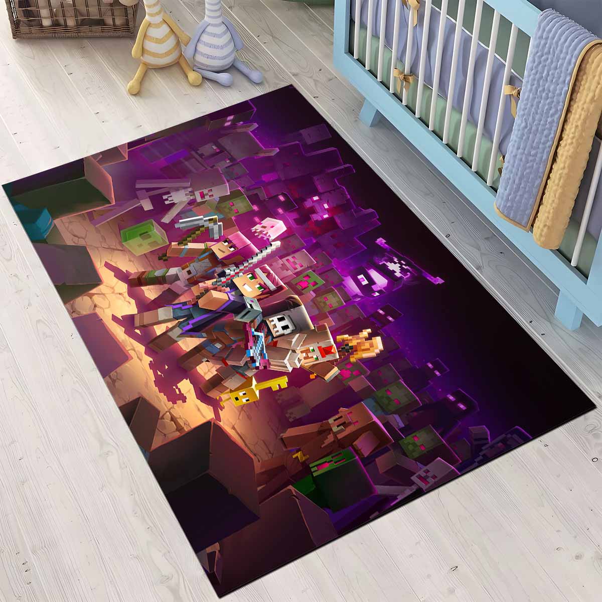 Tapis Minecraft personnages dans le Nether-biom – Image 3