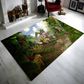 Tapis Minecraft personnages biome forêt Eiche Birke