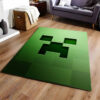 Tapis Minecraft Creeper vert visage