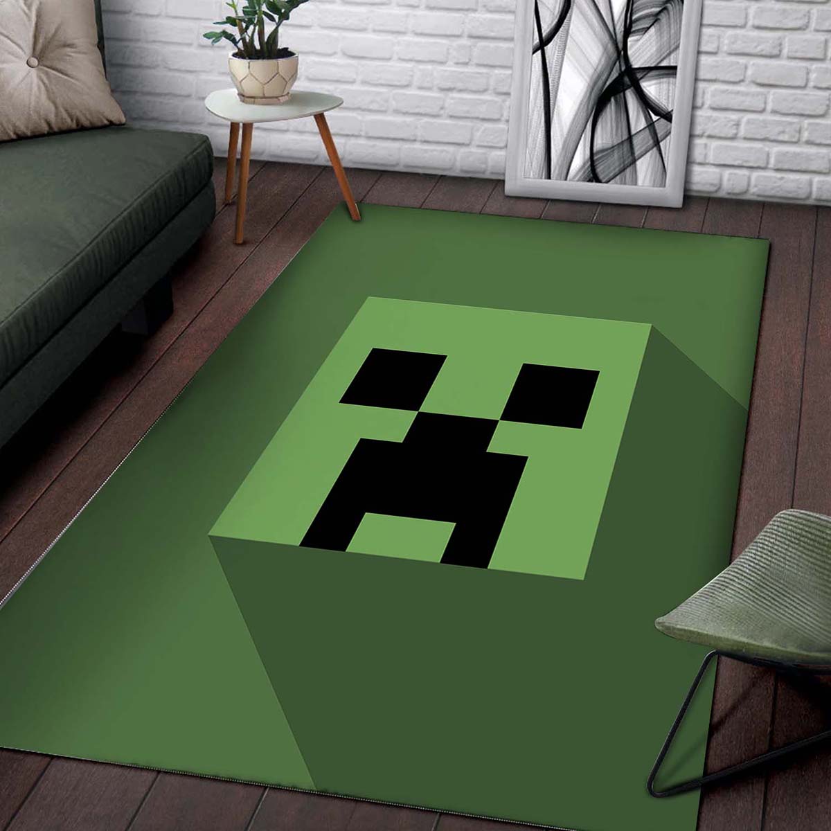 Tapis Minecraft Creeper Head – Image 2