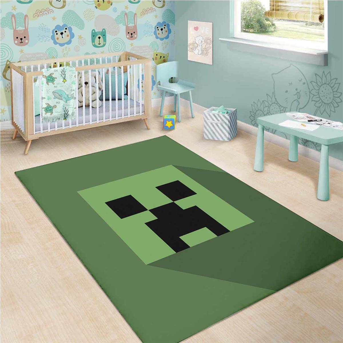 Tapis Minecraft Creeper Head – Image 3