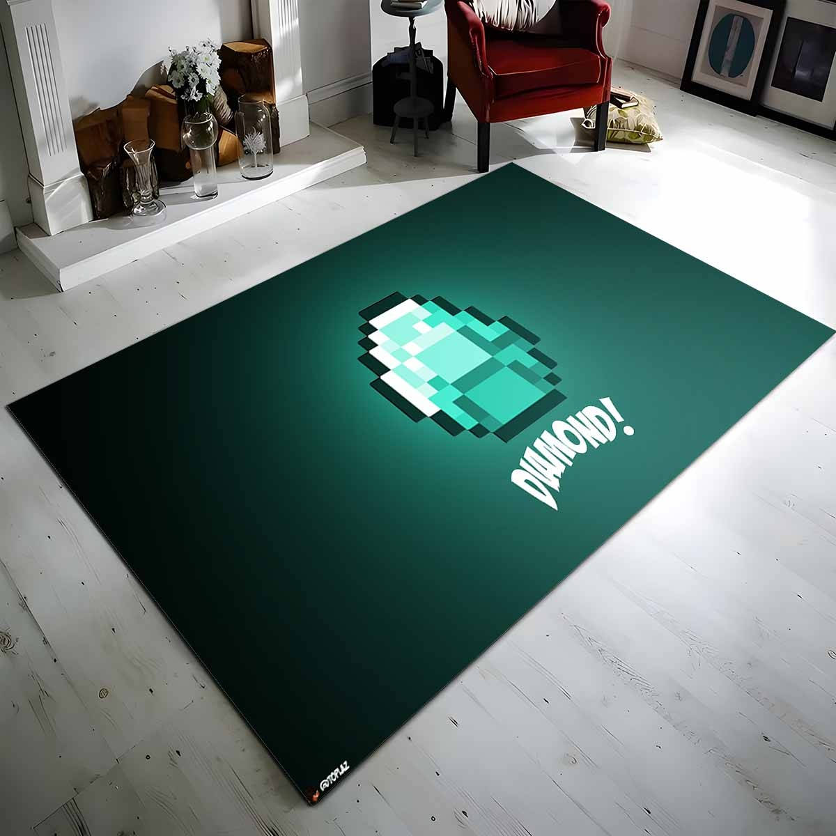 Tapis Minecraft Diamant 4