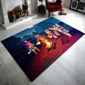 Tapis Minecraft amis forêt sombre Nether biome corrompu
