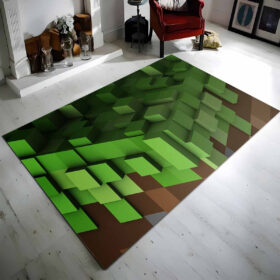 Tapis Minecraft bloc d&rsquo;herbe 2