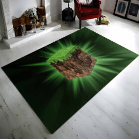 Tapis Minecraft bloc d&rsquo;herbe