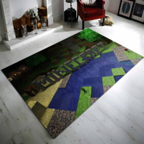 Tapis Minecraft blocs dans la nature