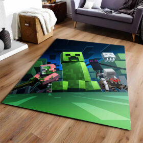 Tapis Minecraft méchant Creeper araignée Enderman