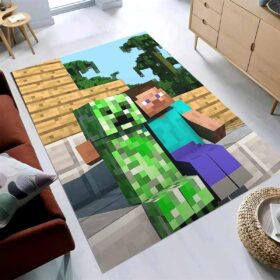 Tapis Minecraft Steve Creeper