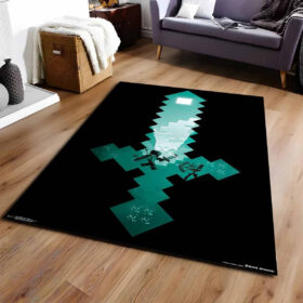 Tapis Minecraft Steve épée épée en diamant 2