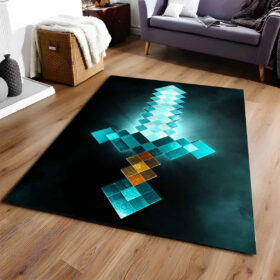 Tapis Minecraft Steve épée épée en diamant
