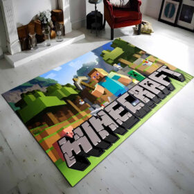Tapis Minecraft et personnage principal Steve