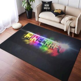 Tapis Minecraft Video Game Neon