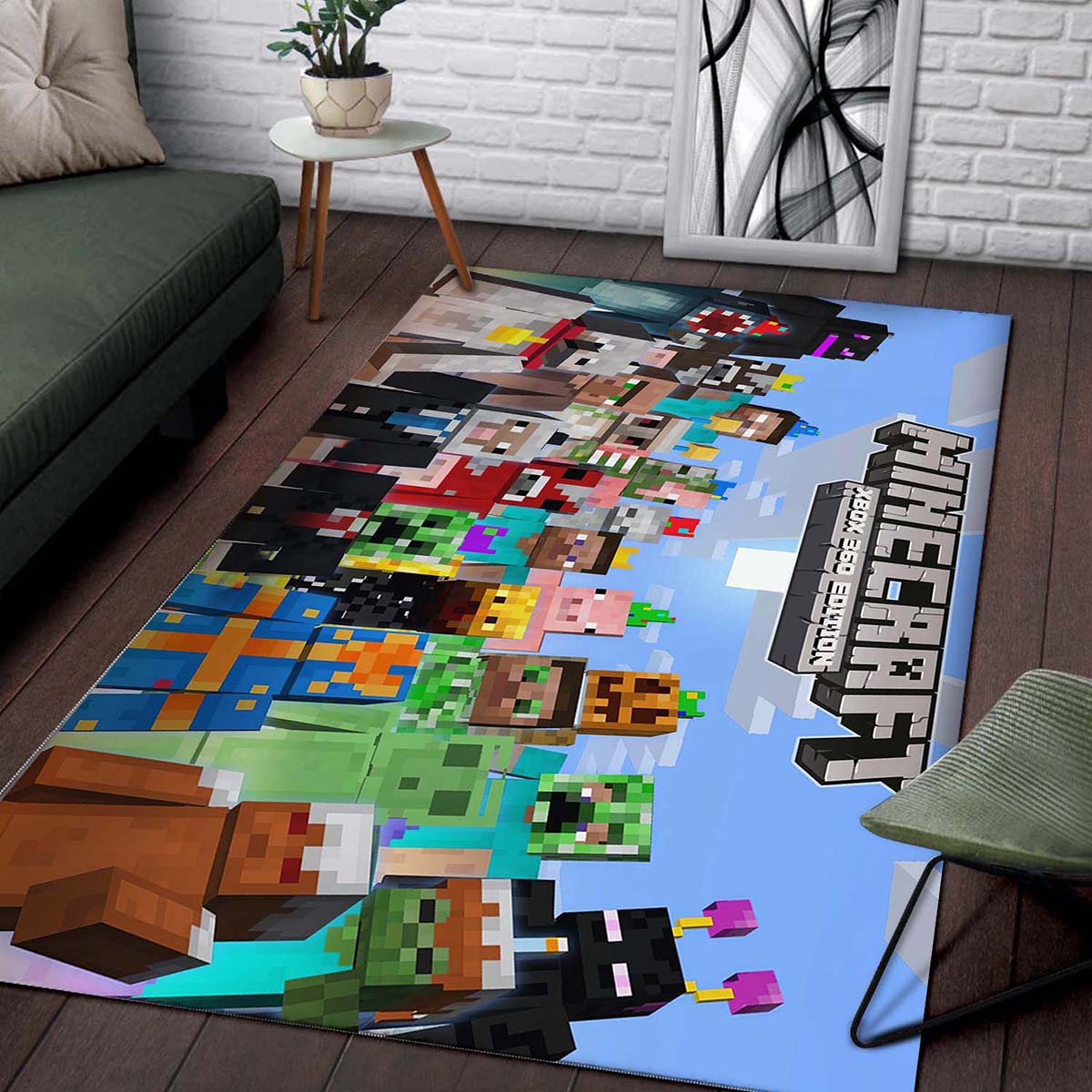 Tapis Minecraft Video Game déco salon 10116 – Image 2