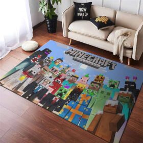 Tapis Minecraft Video Game déco salon 10116