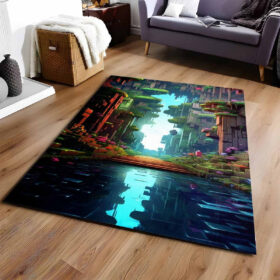 Tapis Minecraft fond du monde