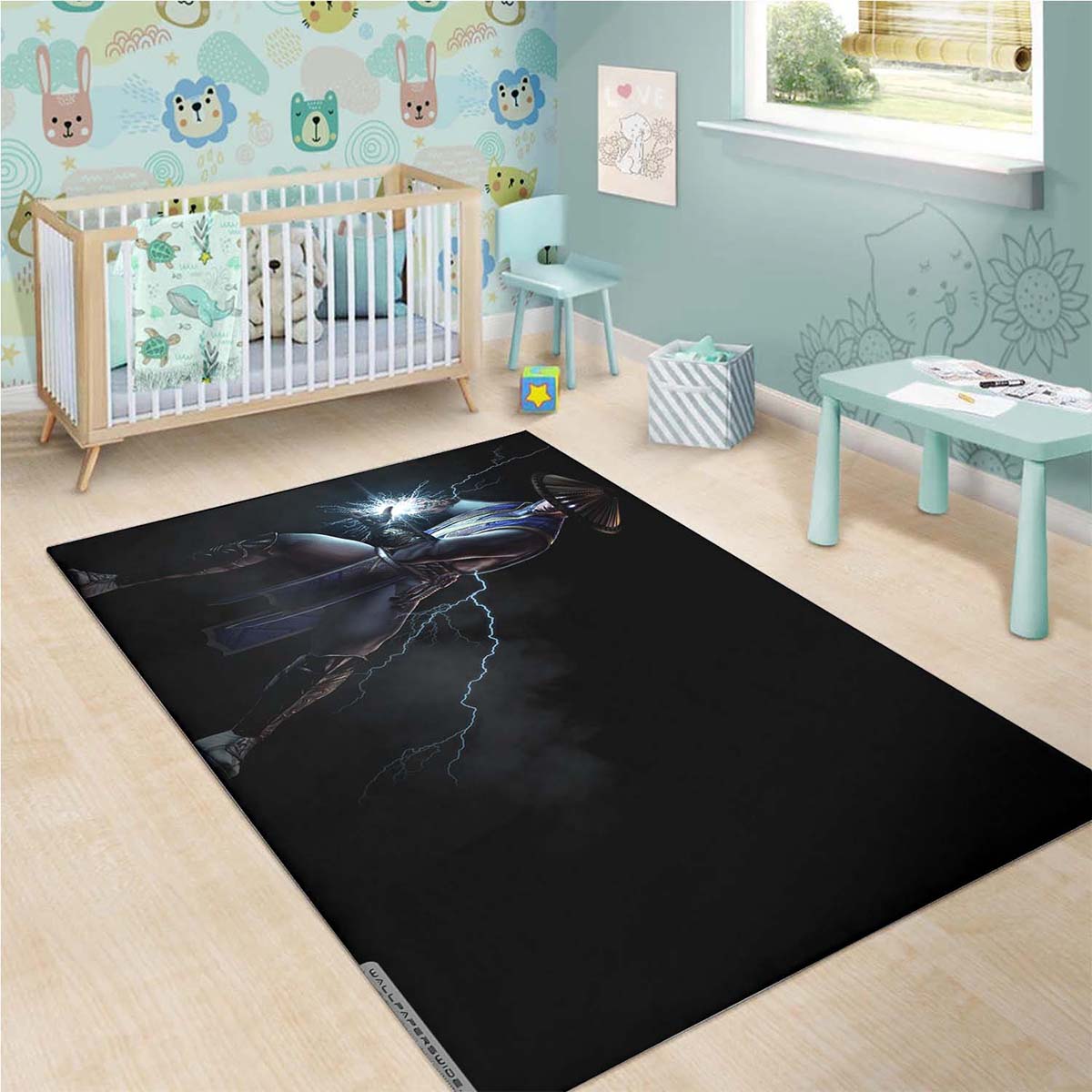 Tapis Mortal Kombat X Raiden, Dieu du Tonnerre et de la Foudre – Image 3