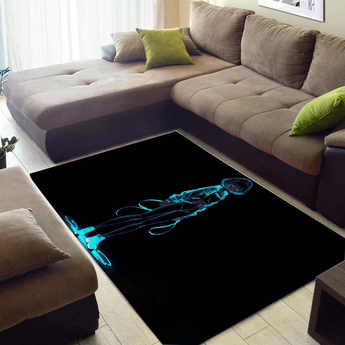 Tapis Neon Anime Girl – Image 3