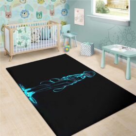 Tapis Neon Anime Girl