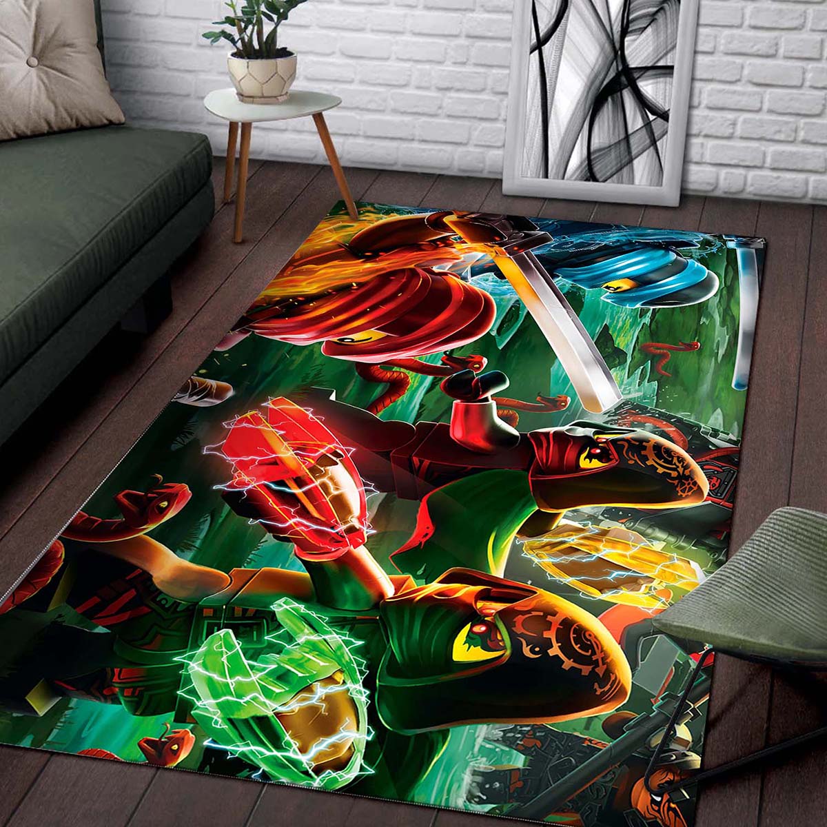 Tapis Ninjago tous personnages combat – Image 2