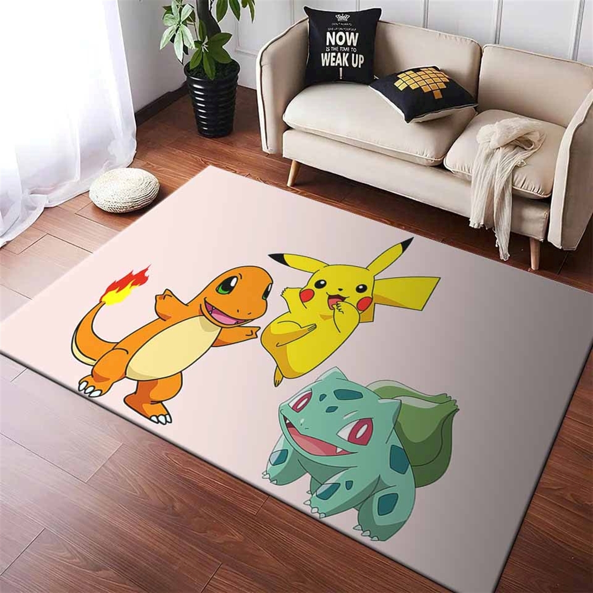Tapis Pokemon Anime Gift déco salon Rcd703 – Image 3