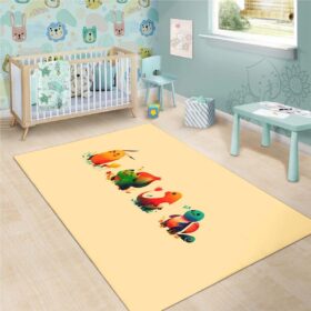 Tapis Pokemon Bulbasaur Pikachu Charmander Squirtle