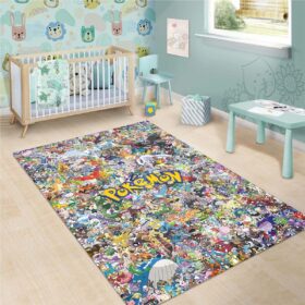 Tapis Pokemon Nintendo Video Game déco salon 1912123