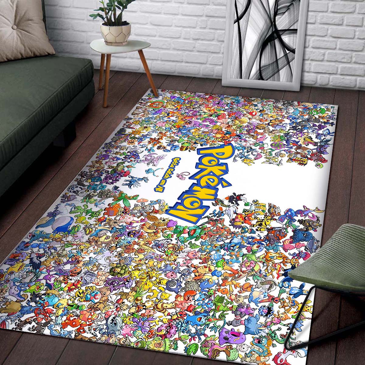 Tapis Pokemon Nintendo déco salon 1911224 – Image 2