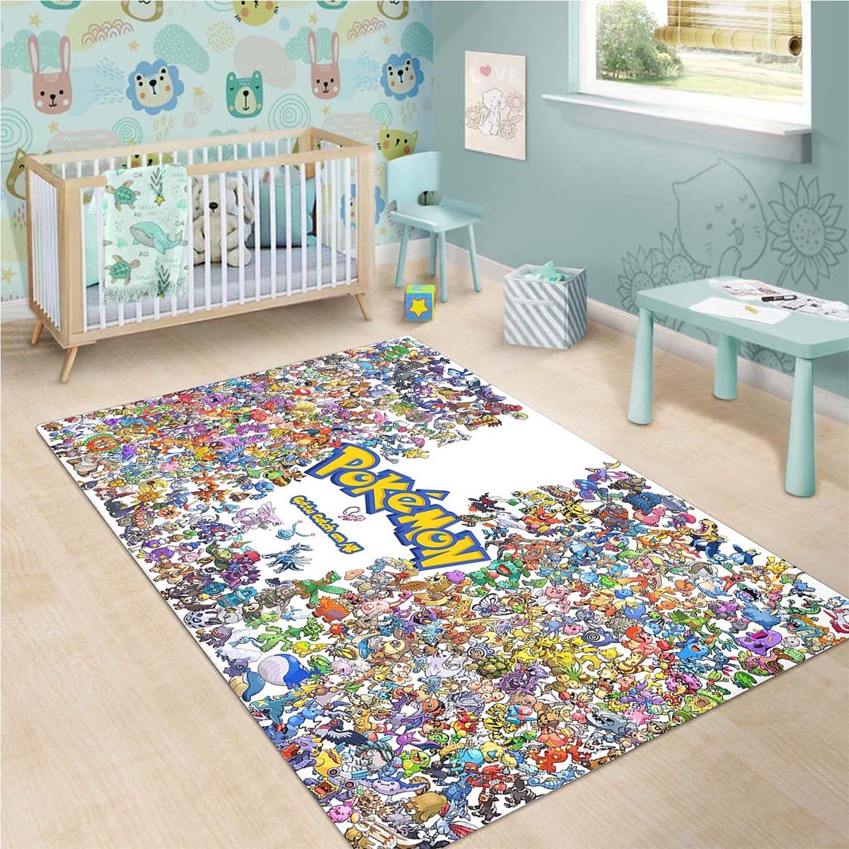 Tapis Pokemon Nintendo déco salon 1911224