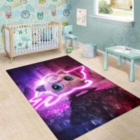 Tapis Pokemon Pummeluff Rosa