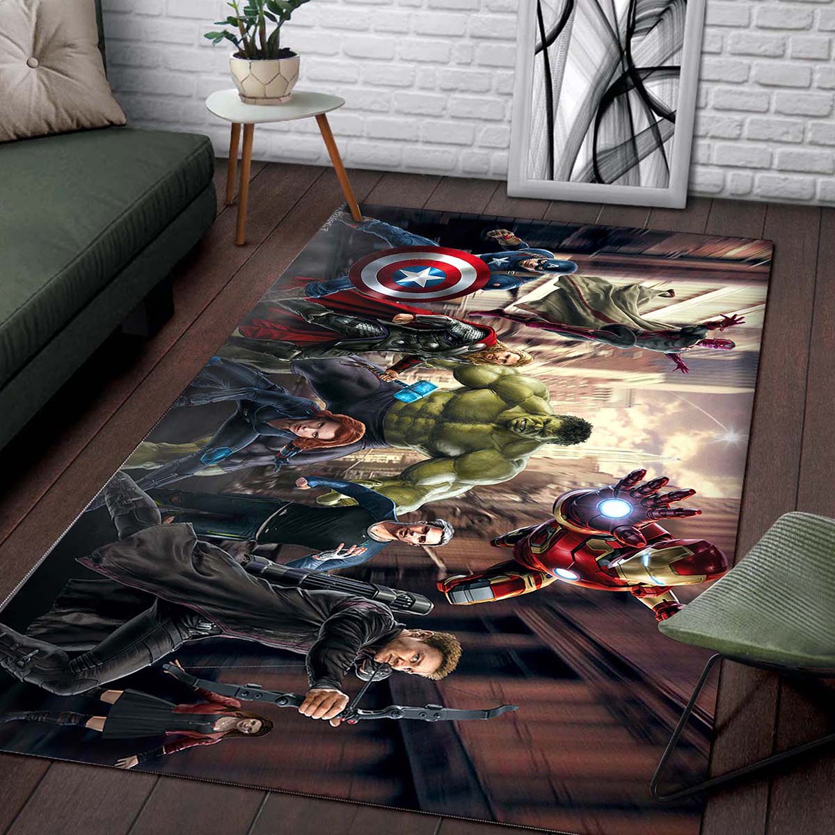 Tapis archer Hulk Iron Man Thor – Image 2