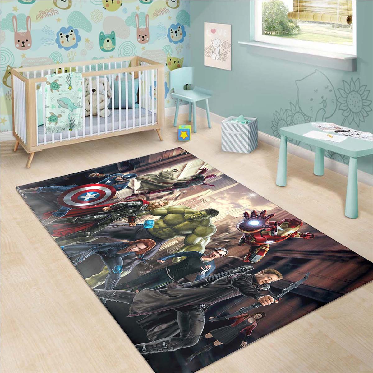 Tapis archer Hulk Iron Man Thor – Image 3