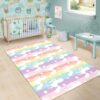Tapis Regenbogen Streifen Einhorn motif Bereich