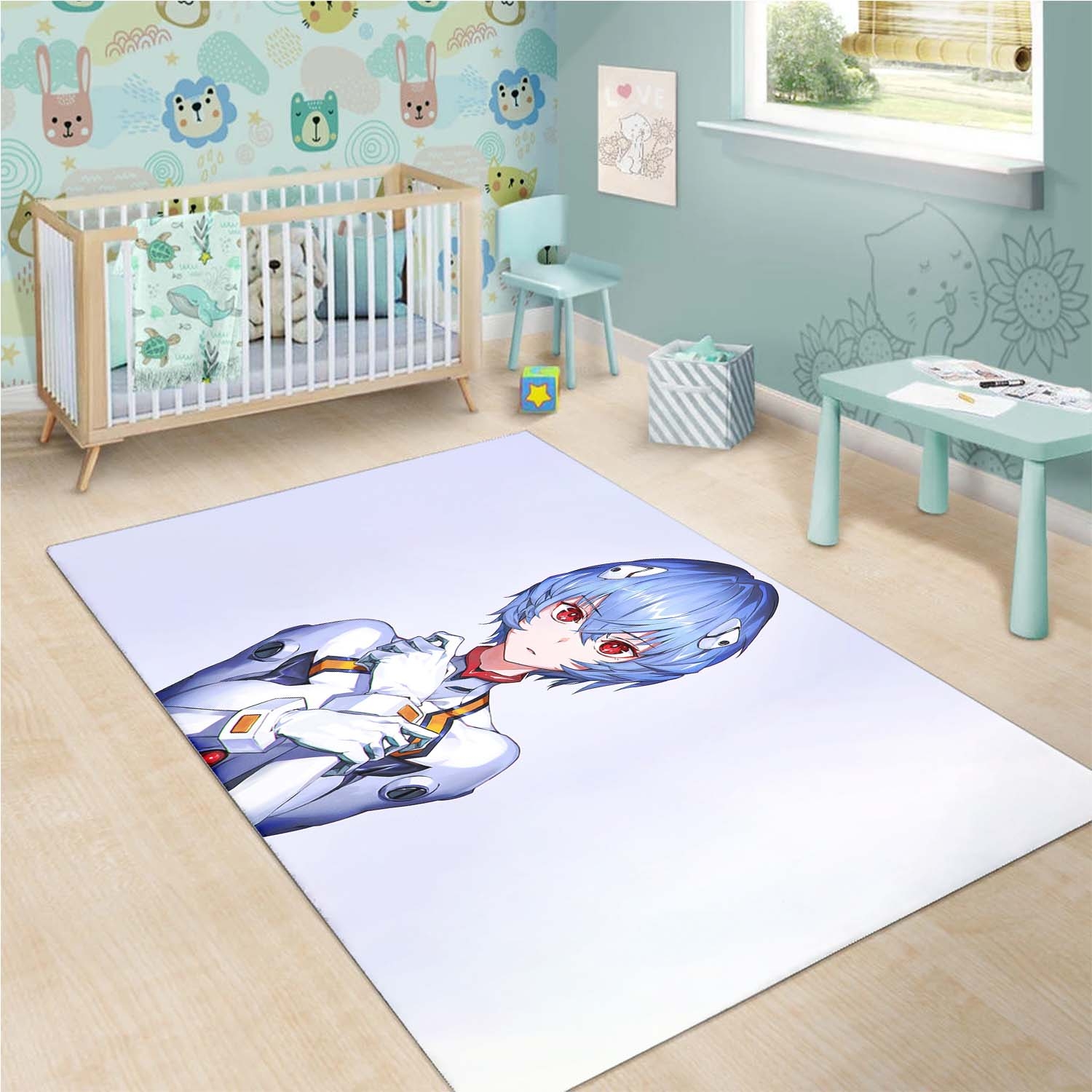 Tapis Rei Ayanami 5K Neon