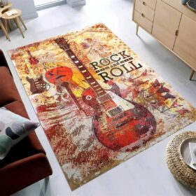 Tapis Rock N Roll Guitar Art – Music Art For Fans