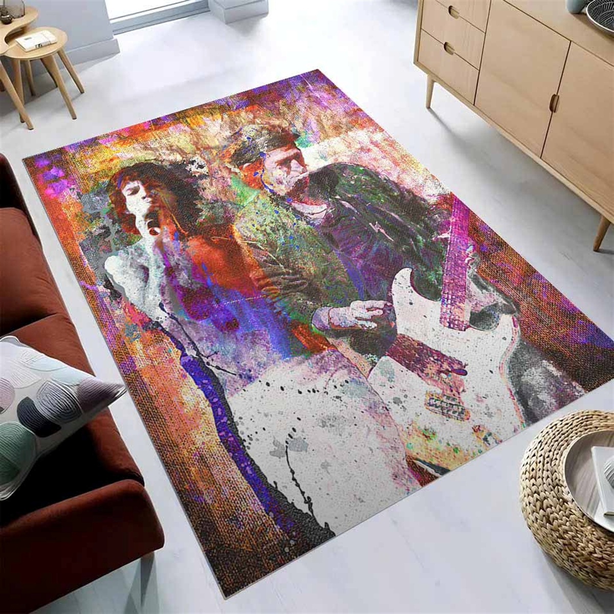 Tapis Rolling Stone Music Artwork Art