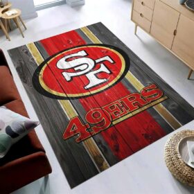 Tapis San Francisco 49ers équipe de football Nfl sur bois