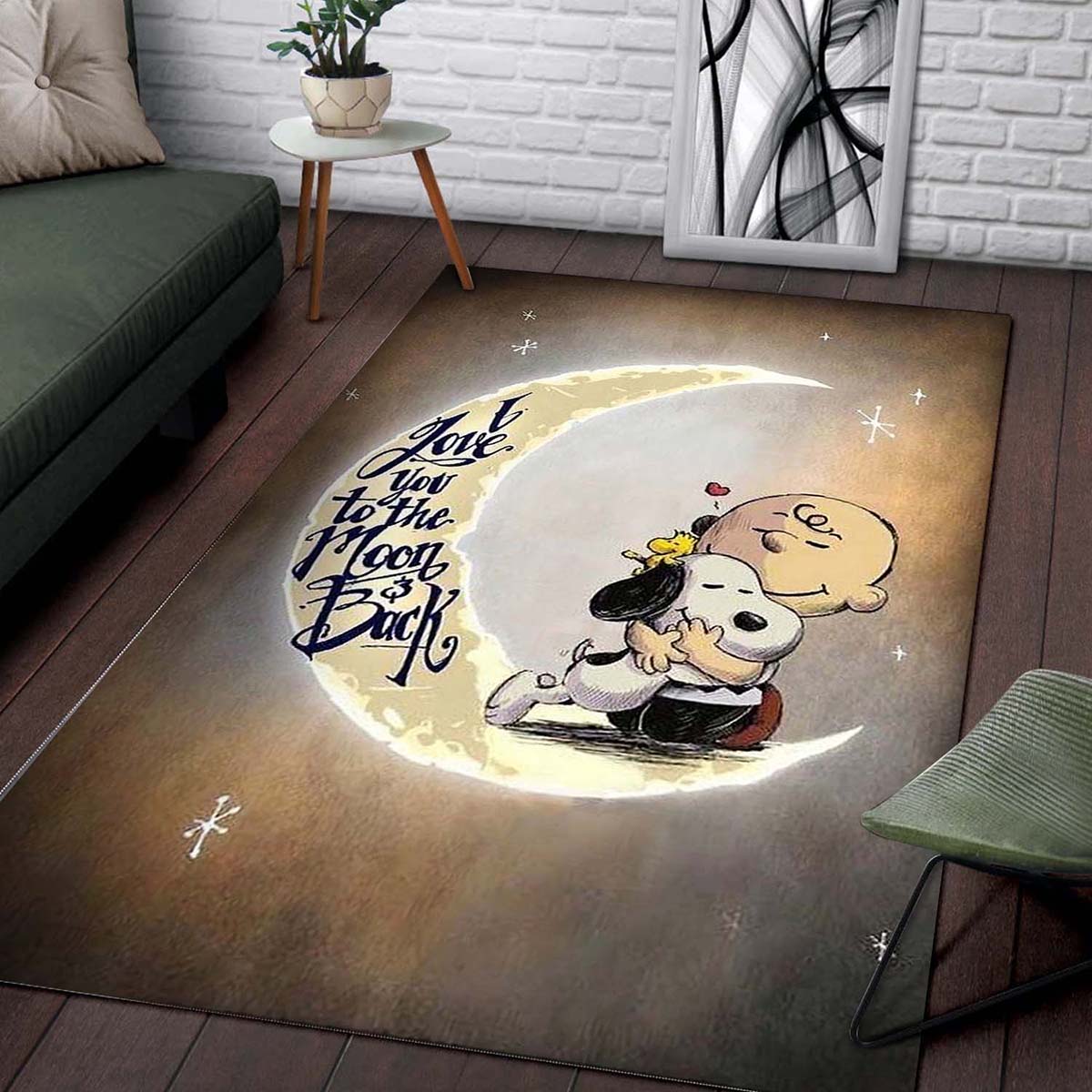 Tapis Snoopy I Love You To The Moon And Back – Image 2