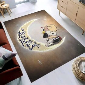 Tapis Snoopy I Love You To The Moon And Back 2