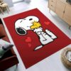 Tapis Snoopy Kuschel Woodstock Rot 01